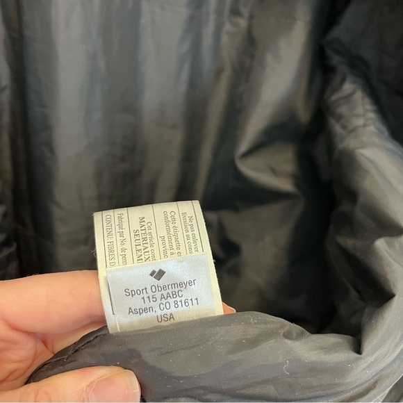 Obermeyer Medium Jacket Black Light Puffer M - Picture 12 of 16
